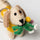 Daisy Dog Felt Keyring