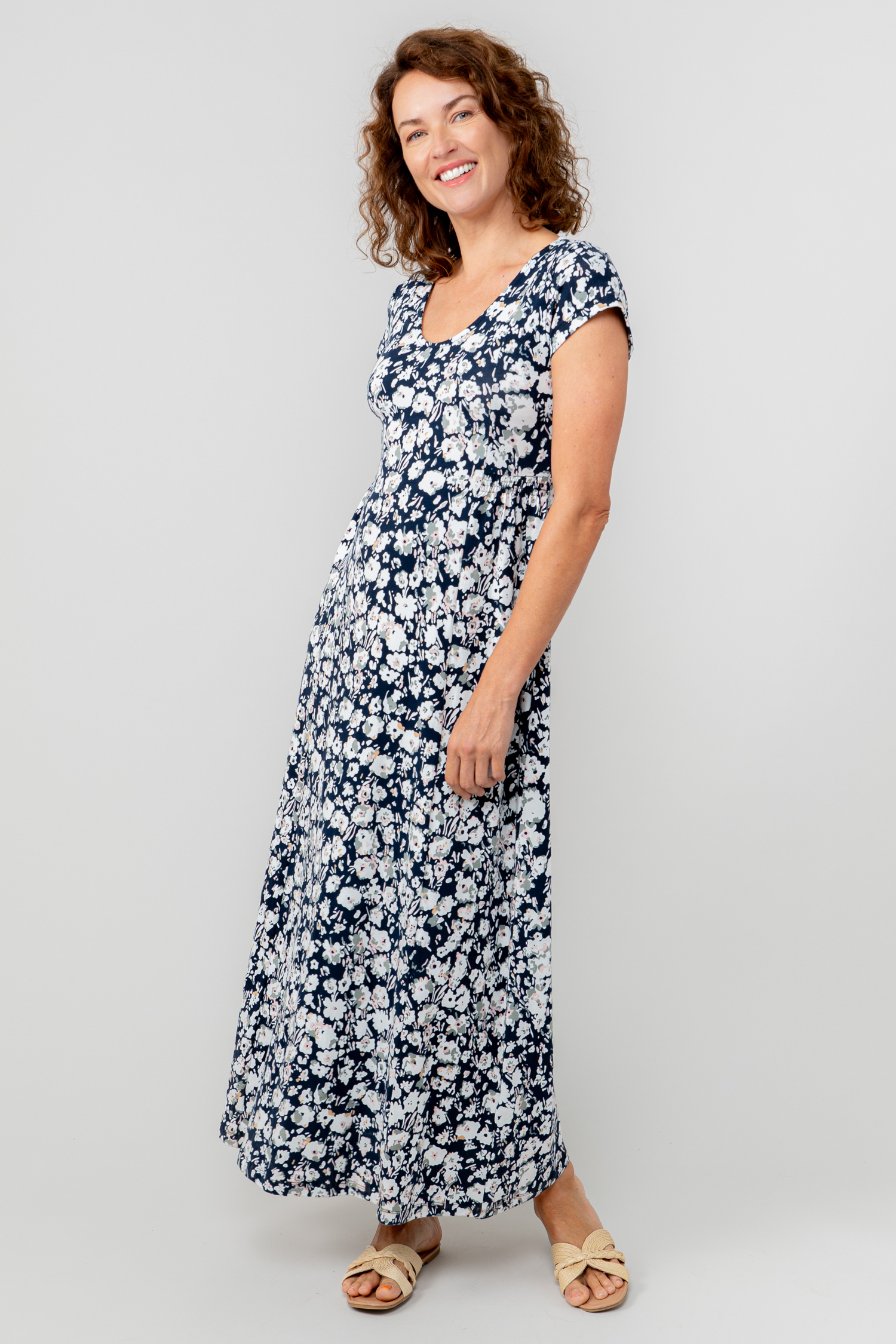 Lily & Me Penelope Cotton Jersey Maxi Dress