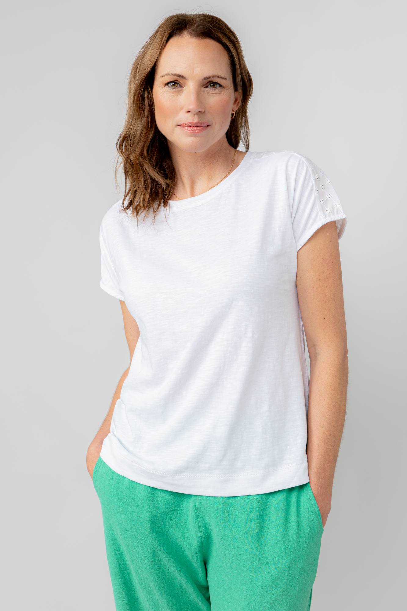 Lily & Me Vale Cotton Broderie T-Shirt