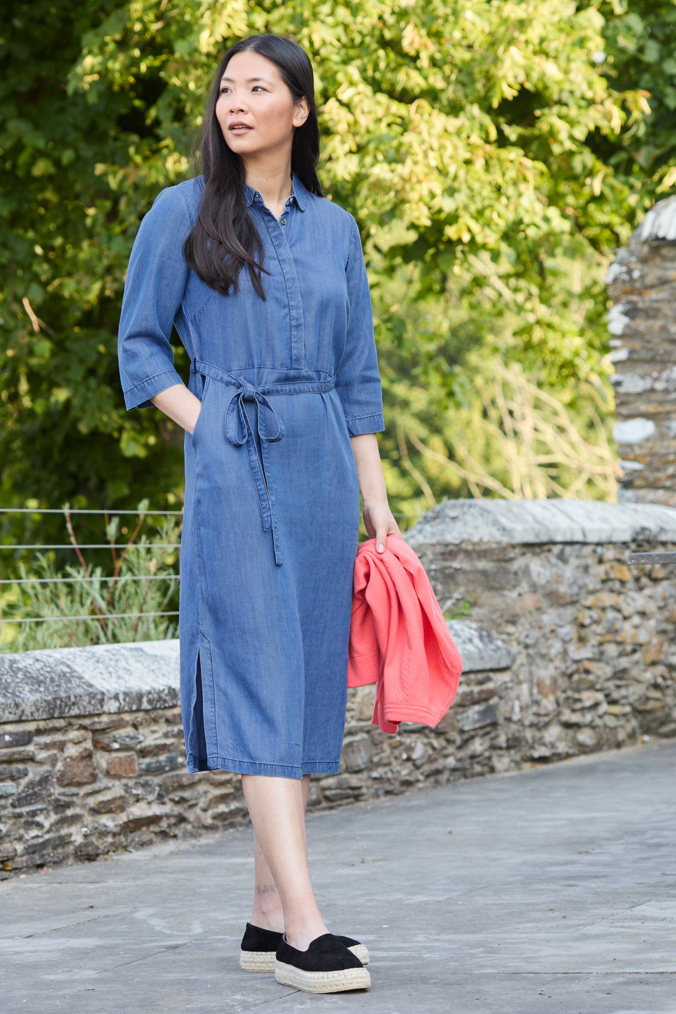 Lily & Me Daybreak Midi Denim Dress