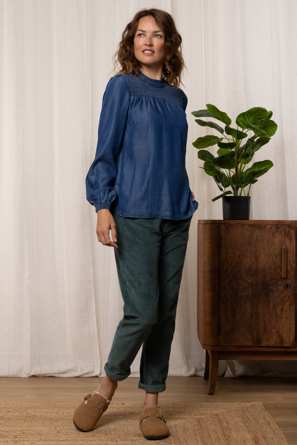 Lily & Me Laura Tencel™ Denim Top