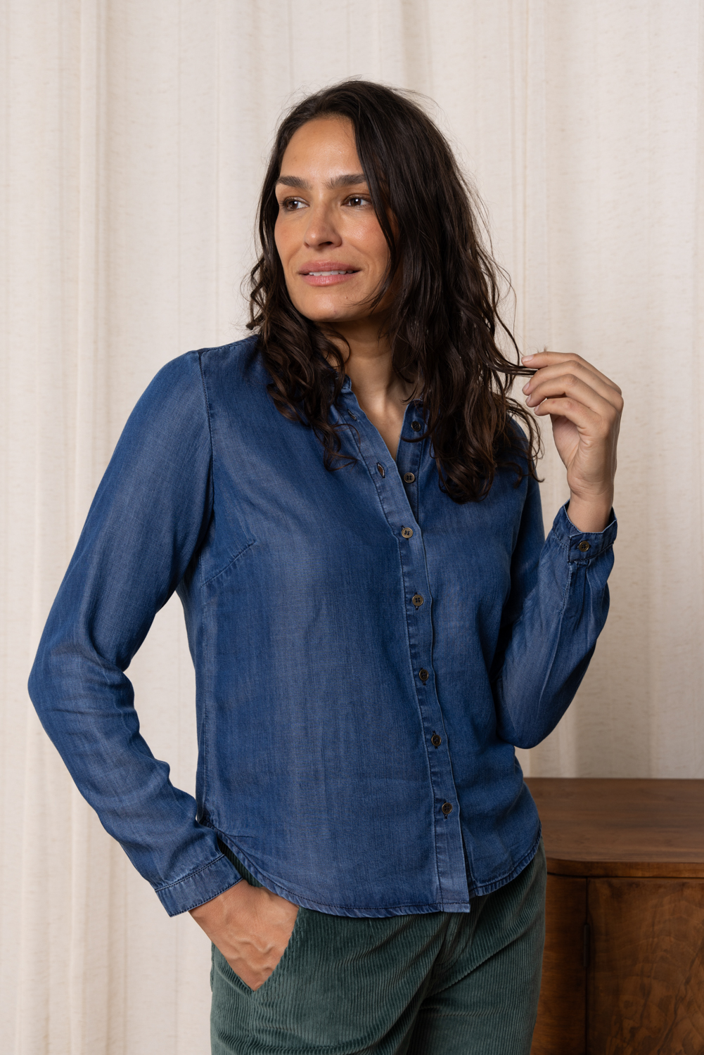 Lily & Me Patsy Tencel™ Denim Shirt