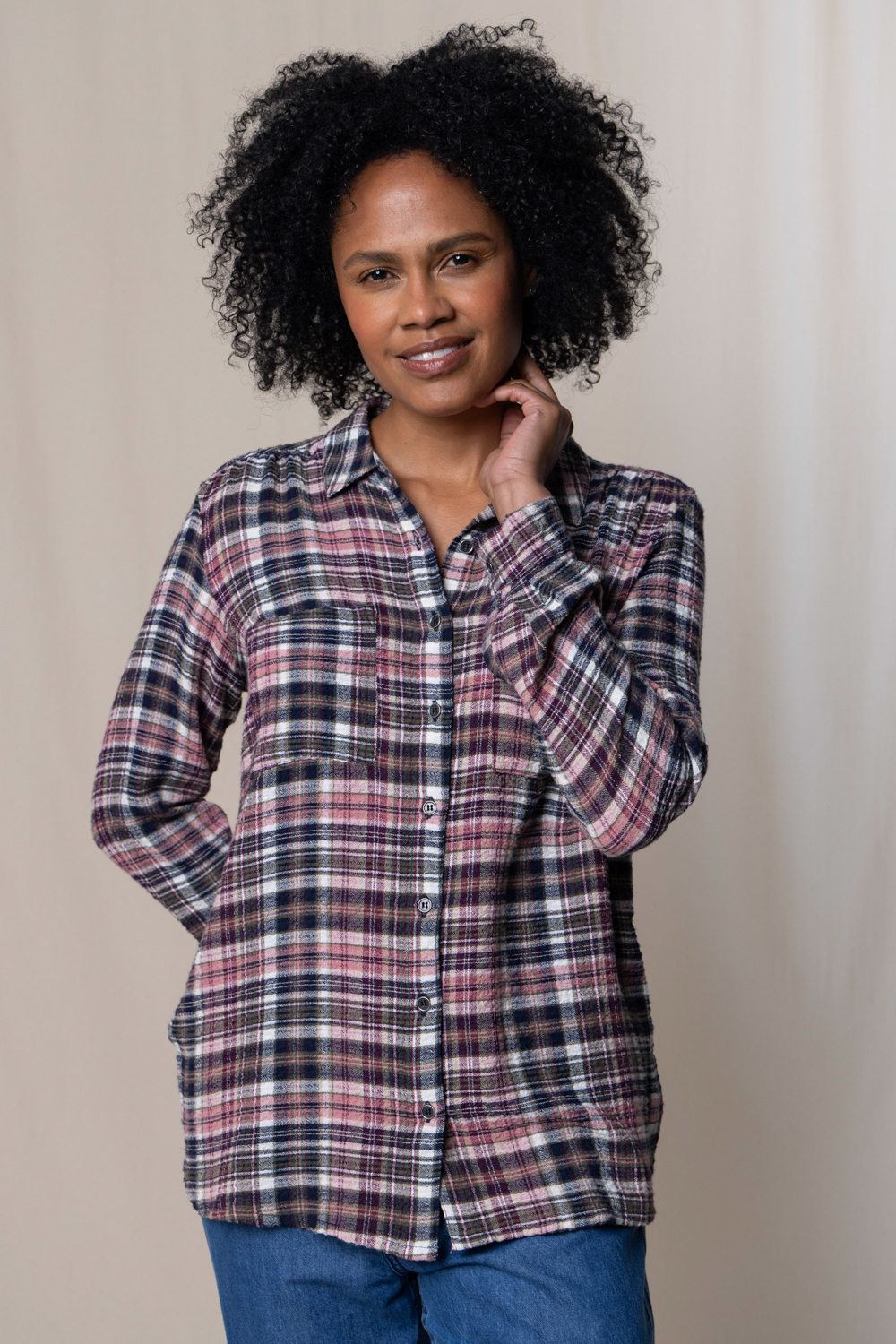 Lily & Me Willow Eco Viscose Check Shirt