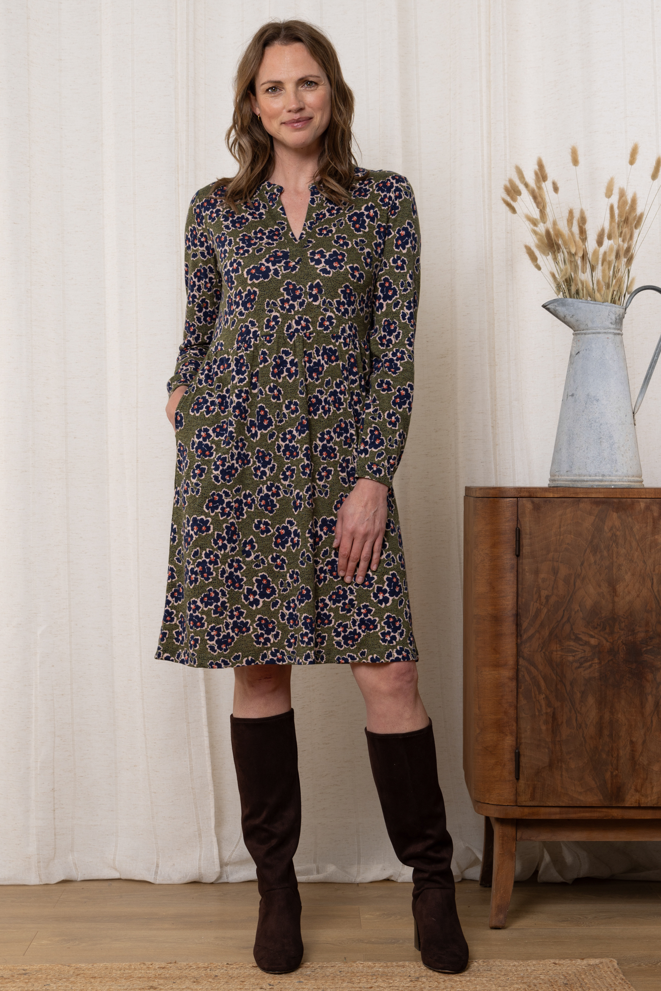 Lily & Me Fable Organic Knee-Length Jersey Dress