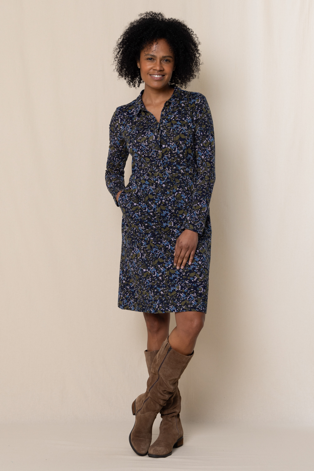 Lily & Me Elmore Organic Jersey Shirt Dress