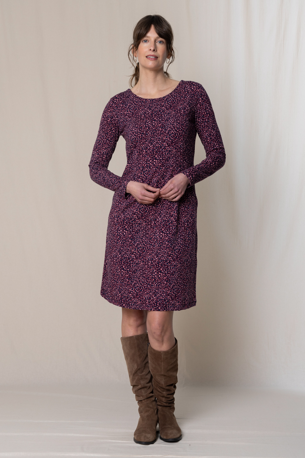 Lily & Me Halmore Long Sleeve Jersey Dress