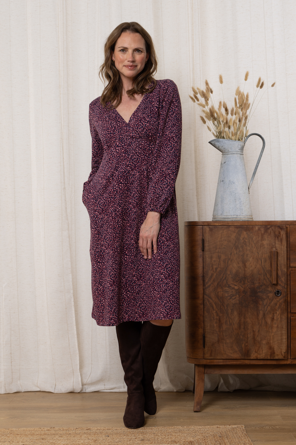 Lily & Me Hazel Cross-over Jersey Dress