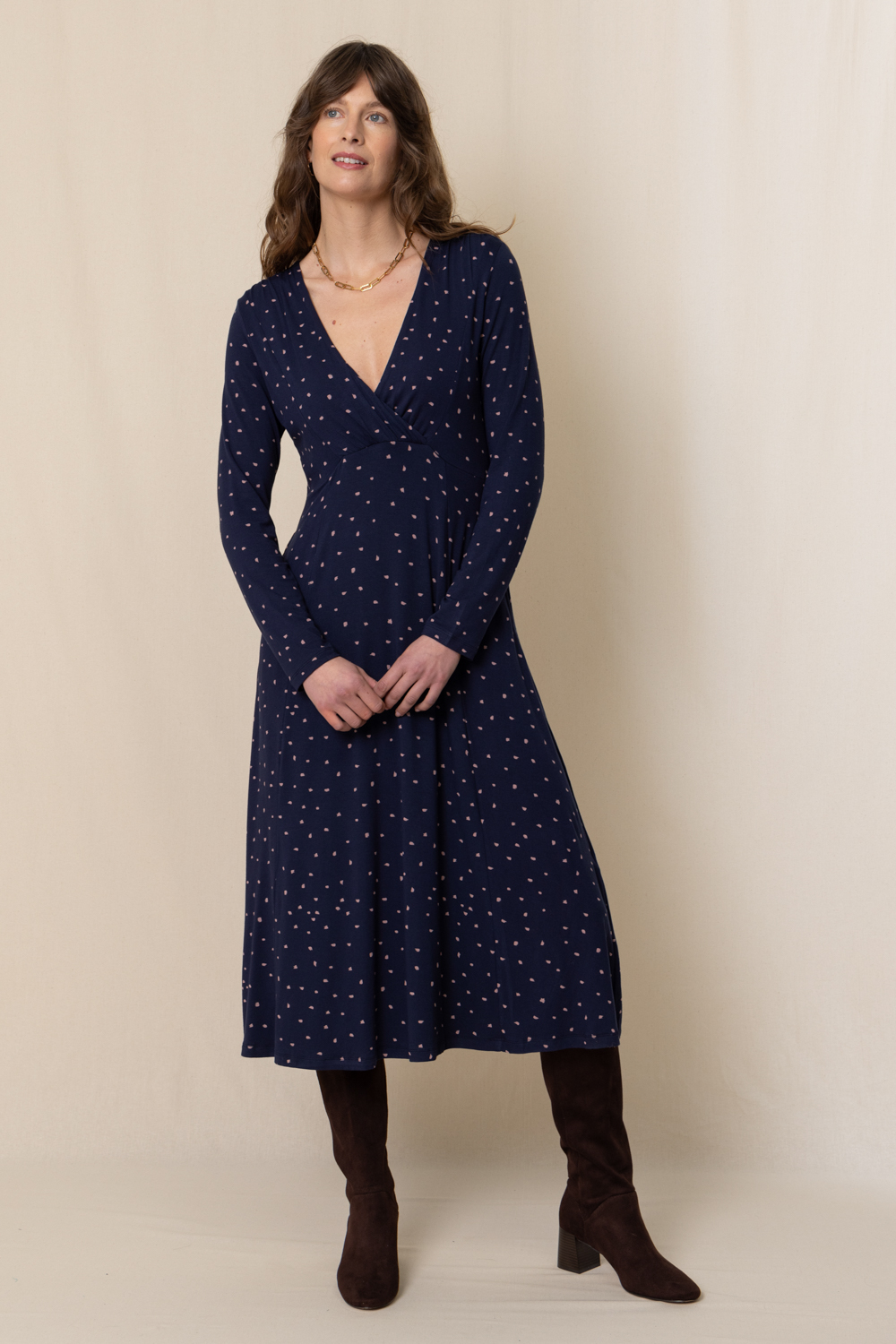 Lily & Me Rose Wrap Midi Dress