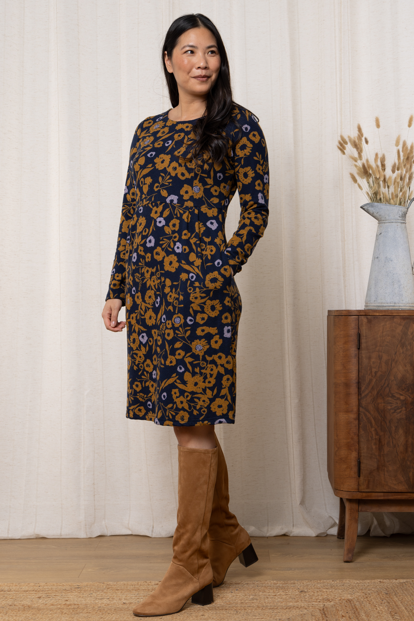 Lily & Me Frampton Long Sleeve Printed Dress