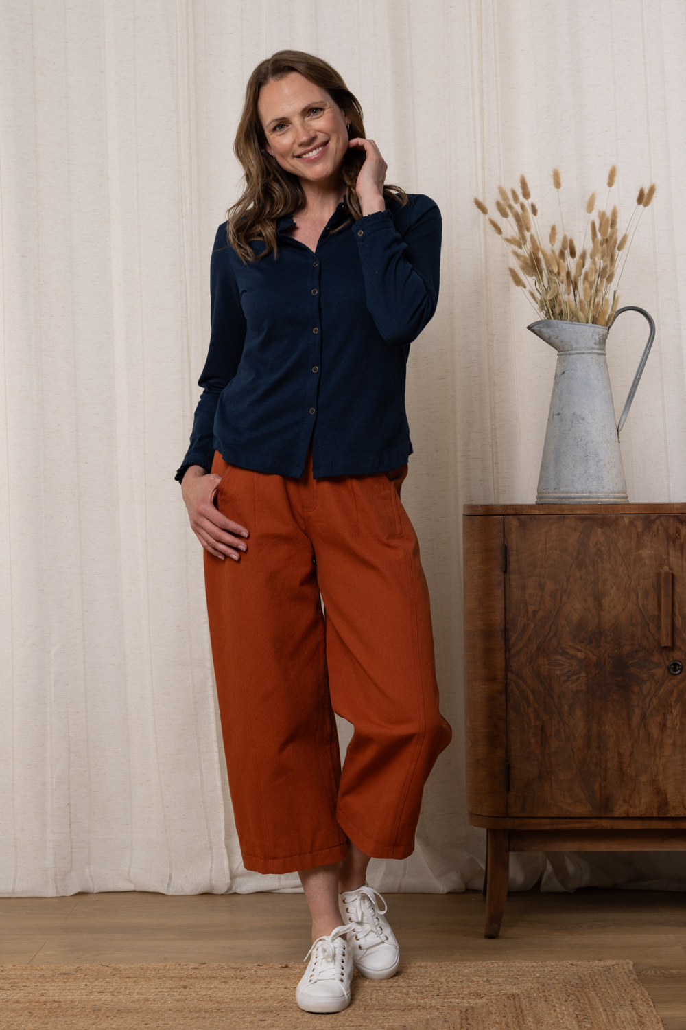 Lily & Me Charlie Barrel Leg Trouser