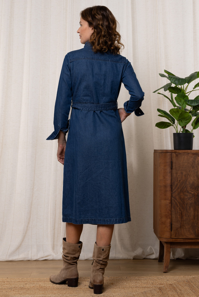 Denim Midi Dress 