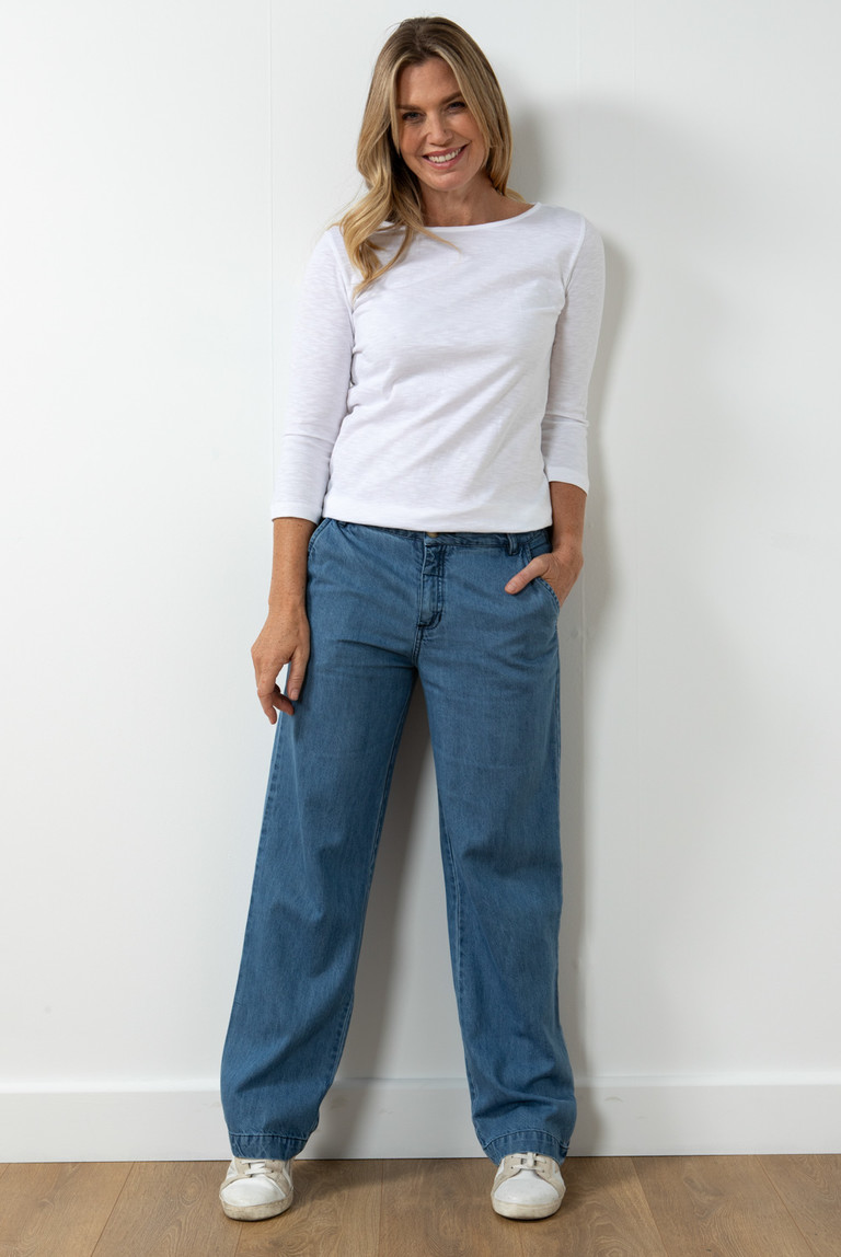 Trouser store leg jeans