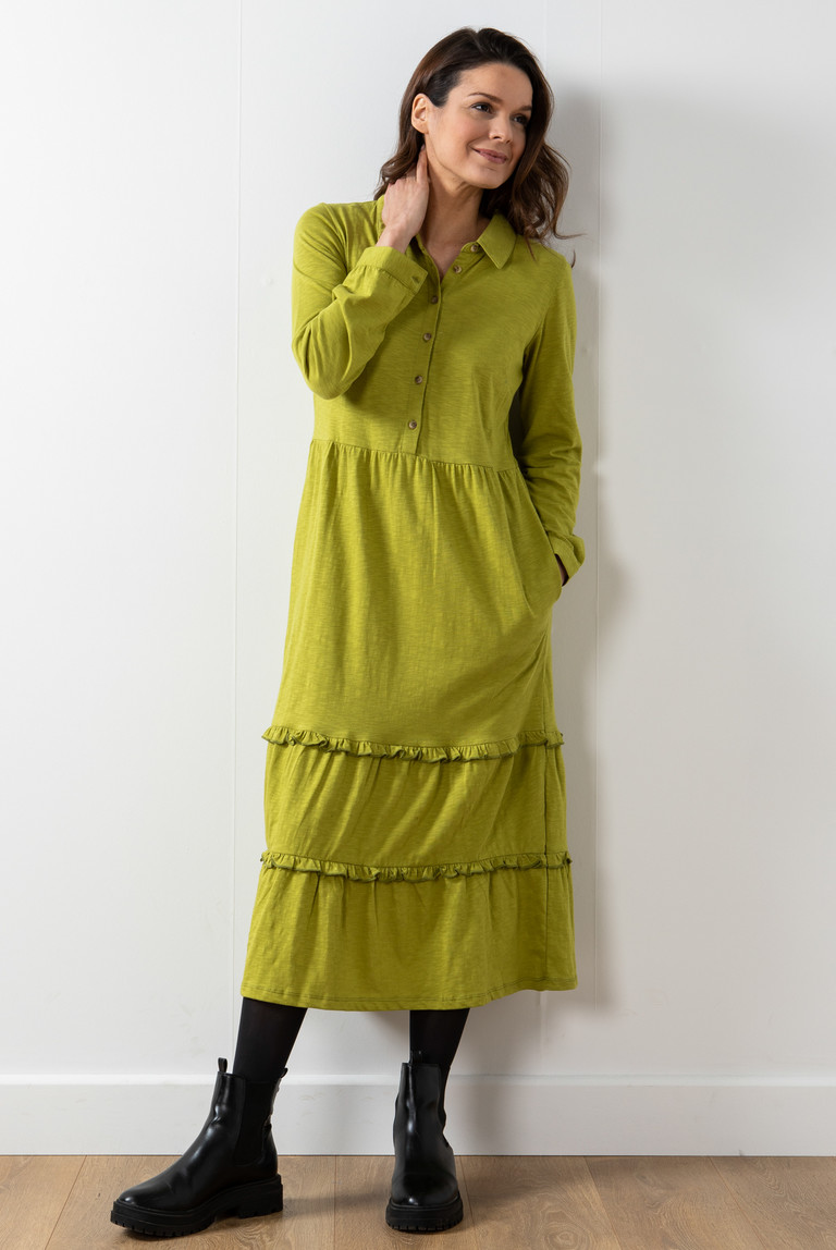 Lime shirt cheap dress